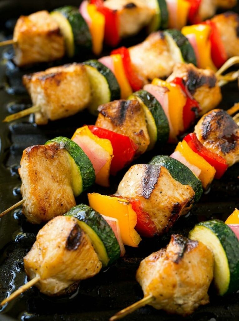 Grilled Chicken Kabobs Recipe: Juicy Honey Garlic Skewers in 30 Minutes — step 6, garnish and serve