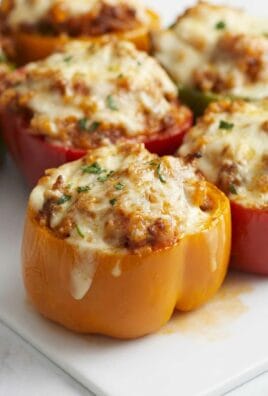 Easy Stuffed Bell Peppers with Italian Sausage