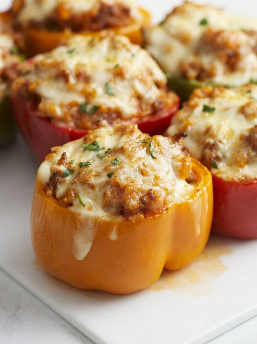 Easy Stuffed Bell Peppers with Italian Sausage