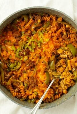 Cheeseburger Pasta {One Pot} for Quick Family Dinners