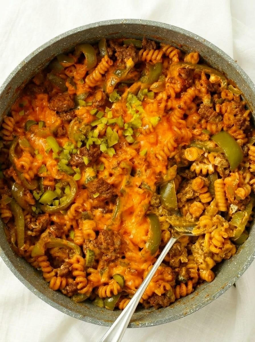 Cheeseburger Pasta {One Pot} for Quick Family Dinners