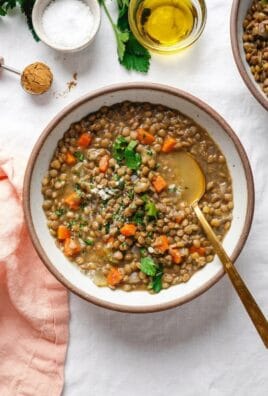 Easy Lentil Soup (7 Ingredients!) for Quick Weeknight Meals