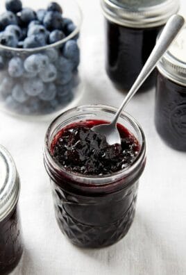 Blueberry Jam (Pectin Method) for Spreading or Gifting