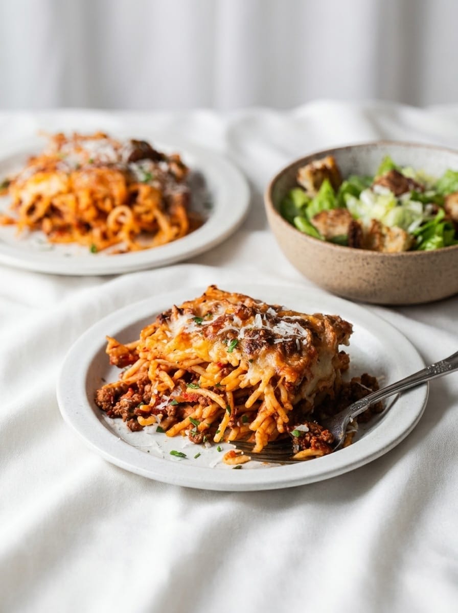 Easy & Cheesy Baked Spaghetti for Cozy Family Dinners