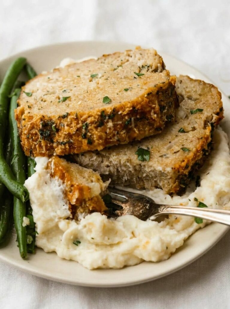 Garlic Parmesan Chicken Meatloaf for Cozy Weeknight Dinners