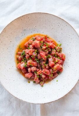 Italian Tuna Tartare for a Refreshing Appetizer