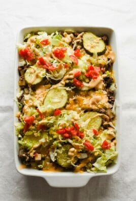 The Best Big Mac Casserole (Low Carb) for Family Dinner