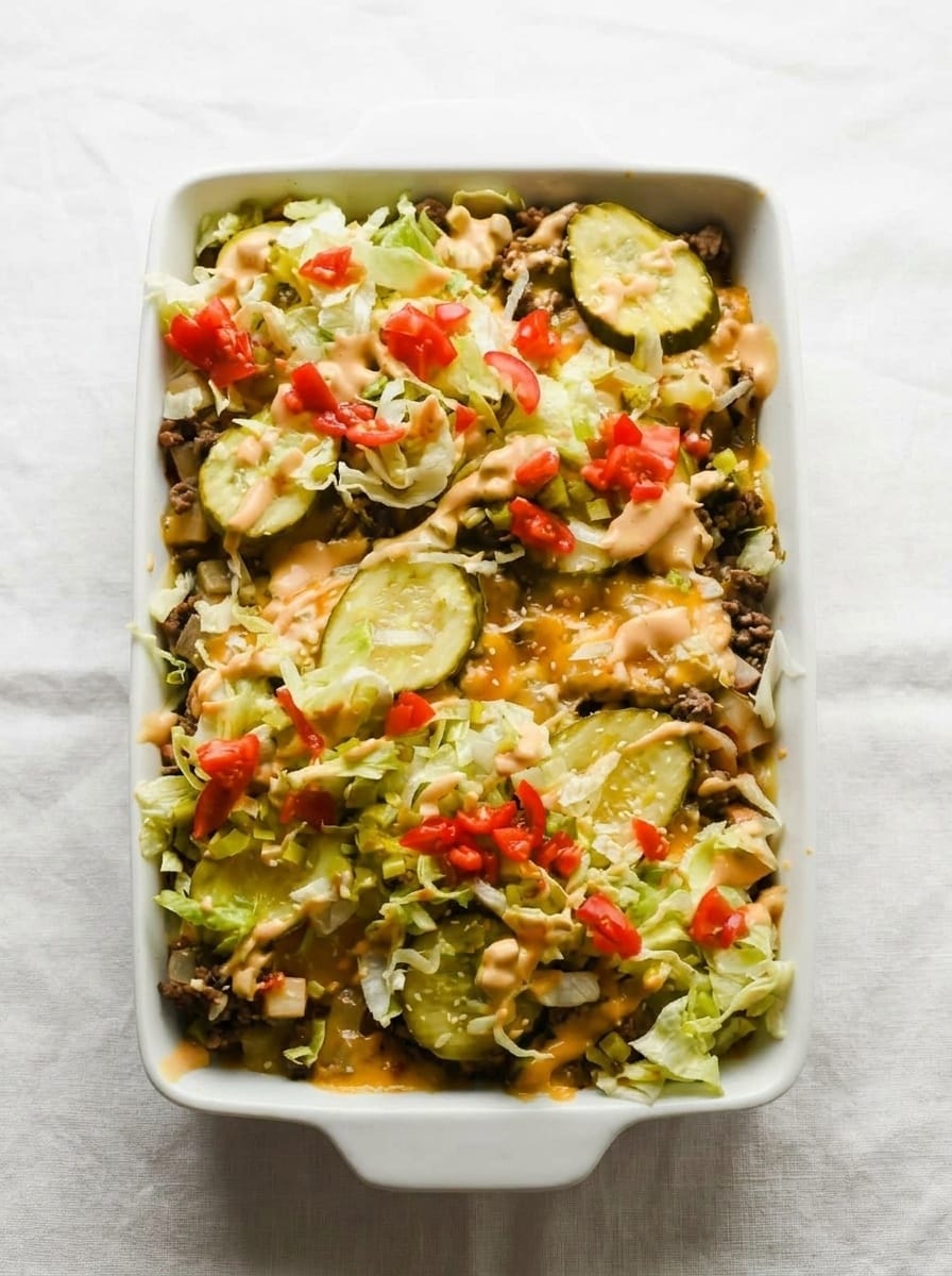 The Best Big Mac Casserole (Low Carb) for Family Dinner
