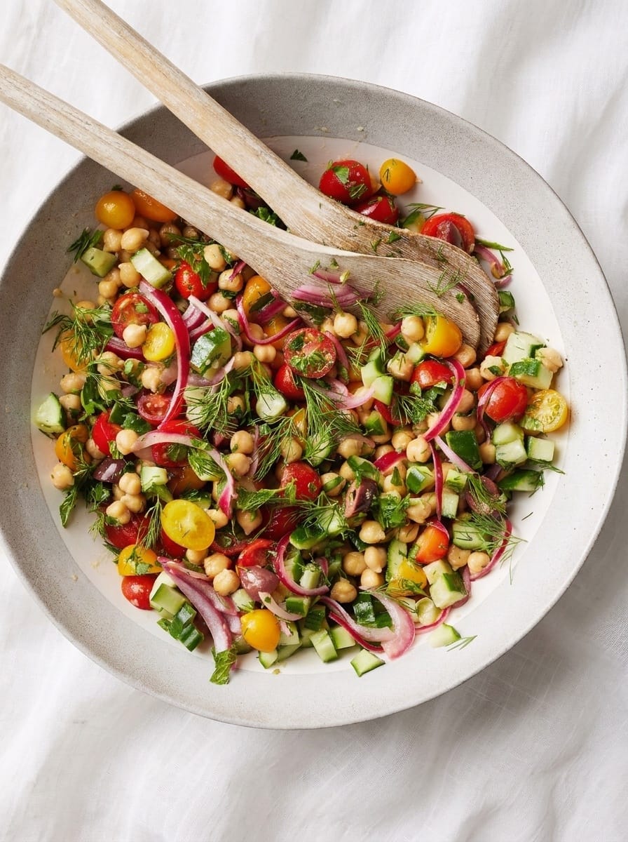 Chickpea Salad for a Fresh Picnic Option