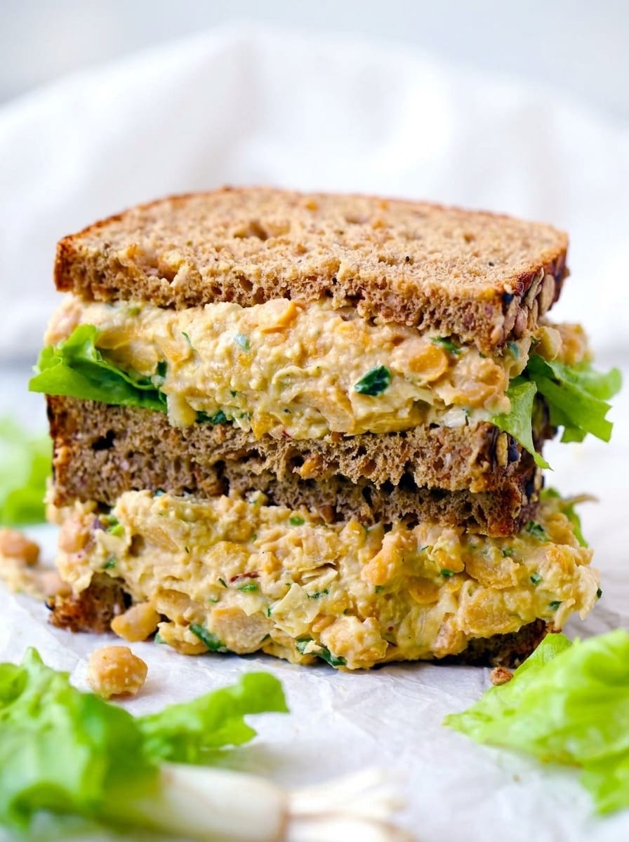 Smashed Chickpea Salad Sandwiches for Lunch Bliss