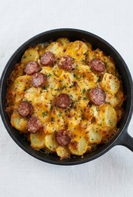 Cheesy Ranch Potatoes and Smoked Sausage