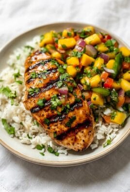 Honey Lime Chicken with Mango Salsa