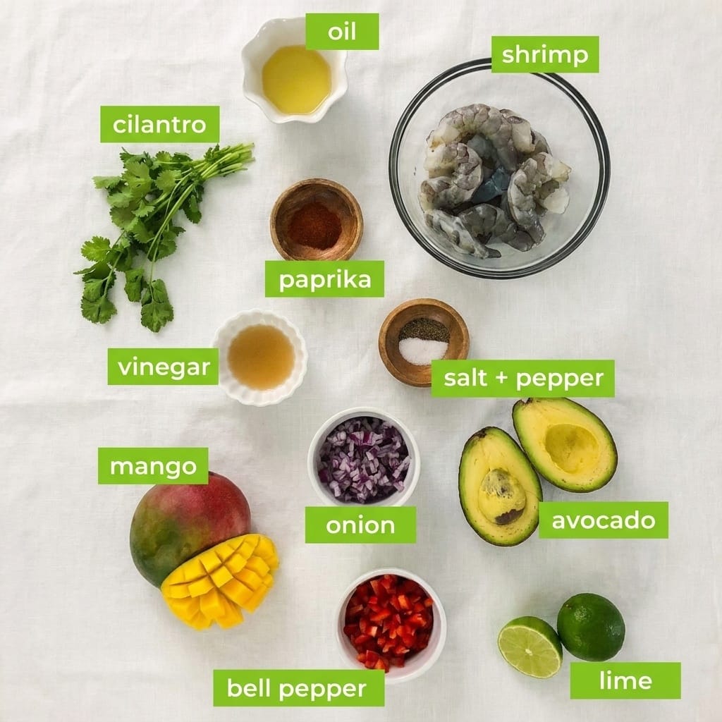 Shrimp Mango and Avocado Salad