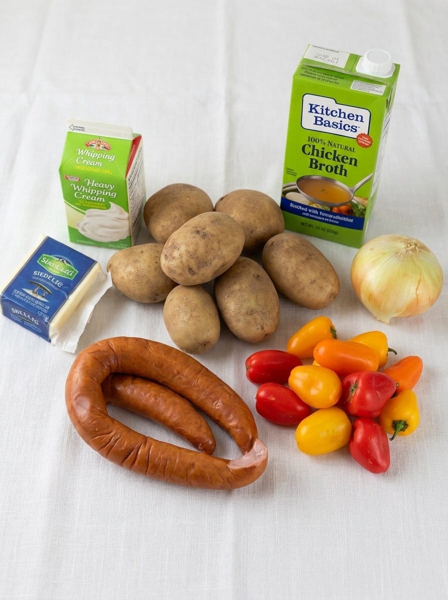 Cheesy Ranch Potatoes and Smoked Sausage