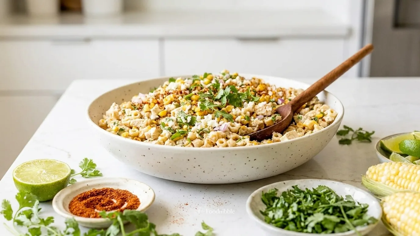 Mexican Street Corn Pasta Salad (with Chicken)