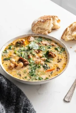 Creamy Tuscan White Bean Lemon Soup