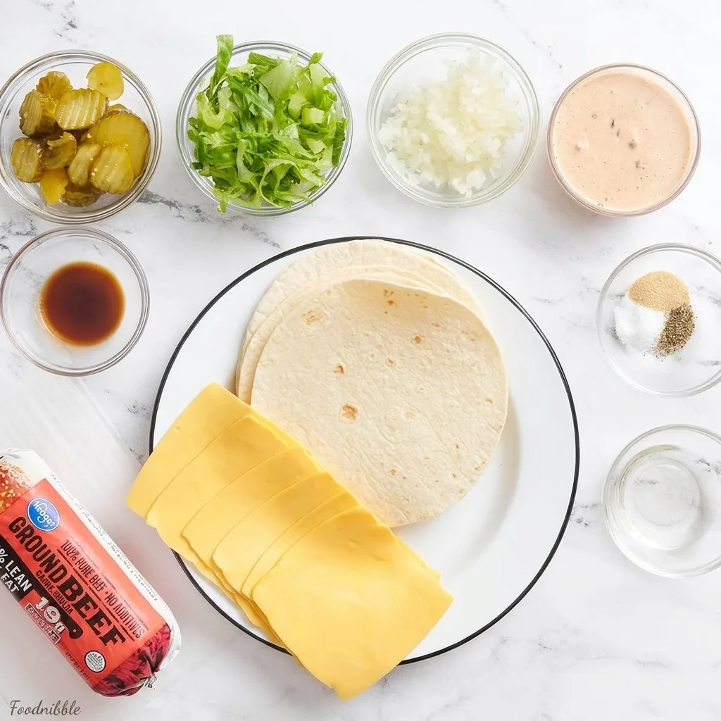 Step 2 — Smash Burger Tacos